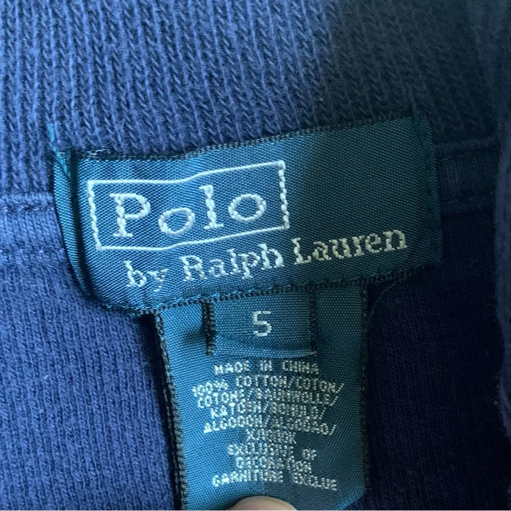 Ralph Lauren Polo Boys‎ Blue Zip-Up Sweater Size 5